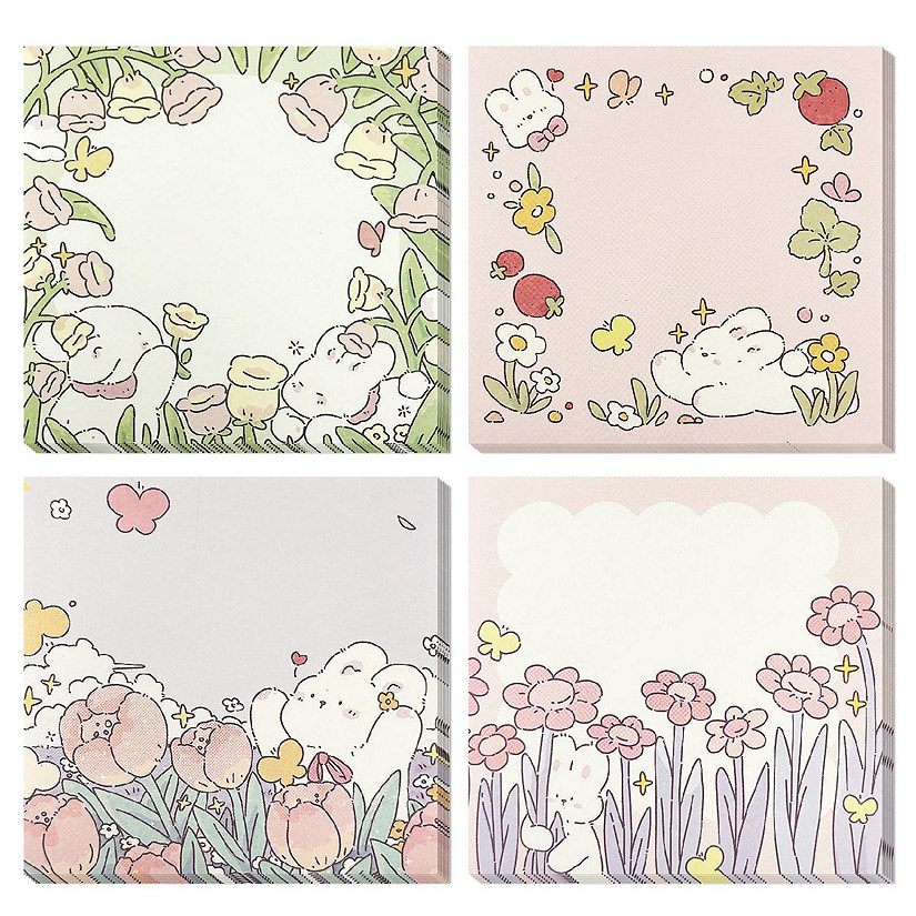 Wrapables Spring Garden Memo Note Pads (Set of 4) Image