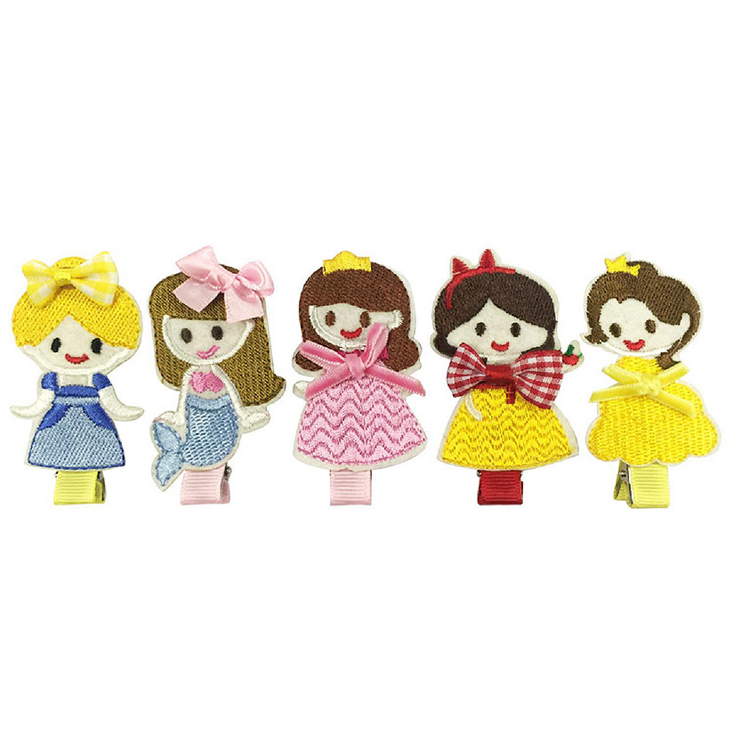 Wrapables Sweetheart Princes Hair Clips (Set of 5) Image