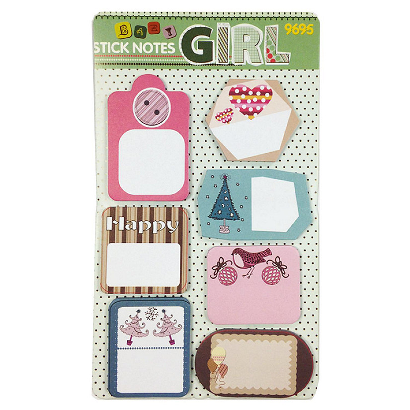 Wrapables Trendy Sticky Notes, Happy Image