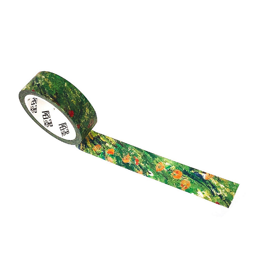 Wrapables&#174; Van Gogh Inspired Washi Masking Tape, Enclosed Wheat Field with Rising Sun Image