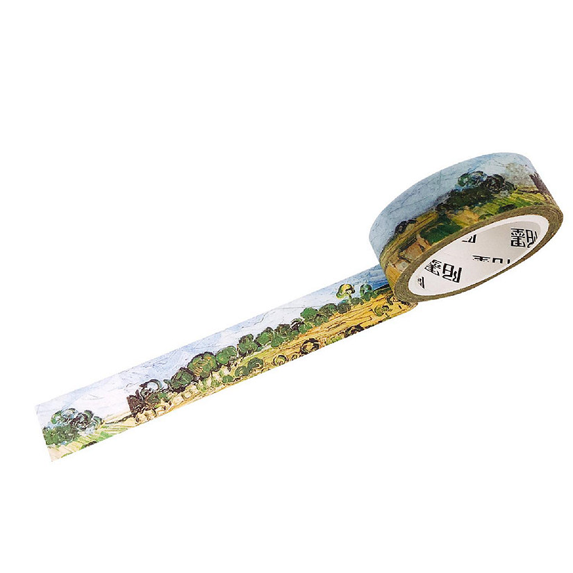 Wrapables&amp;#174; Van Gogh Inspired Washi Masking Tape, Wheat Fields Image
