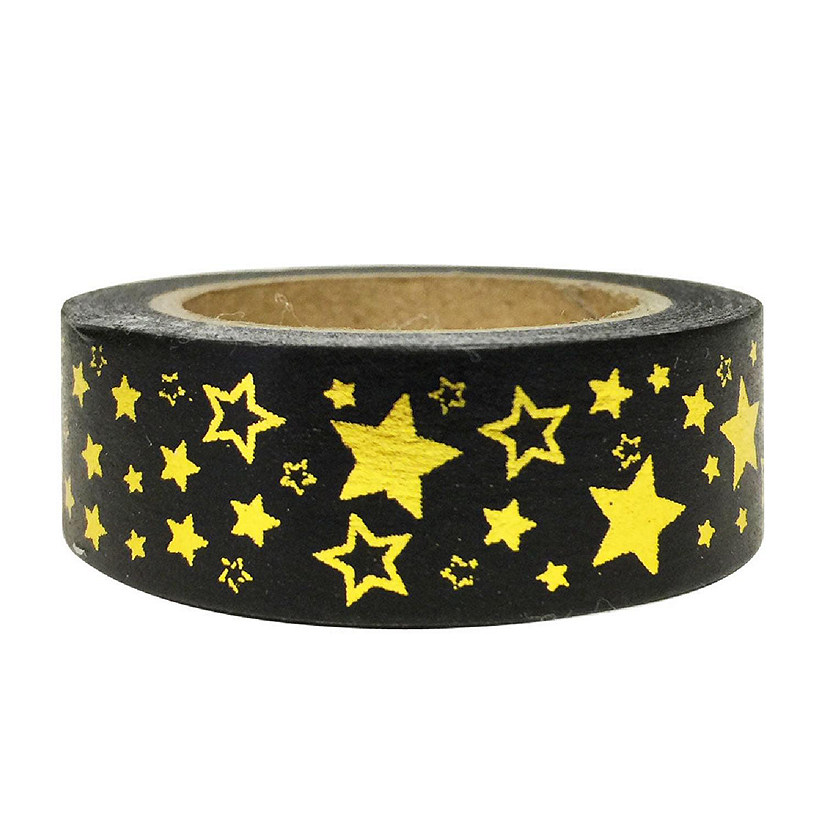 Wrapables Washi Tapes Decorative Masking Tapes, Shiny Starry Night Image