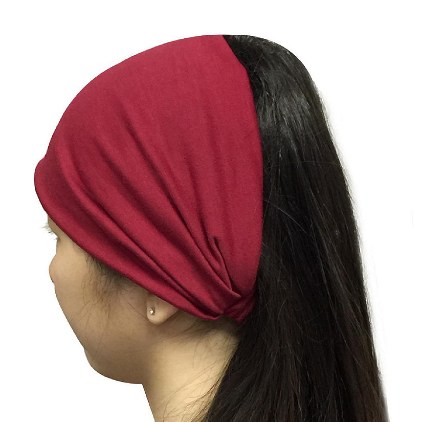 Wrapables Wide Headband Hair Accessory for Dress Up, Red Image