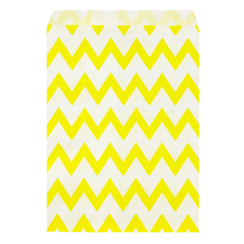 Wrapables Yellow Chevron Favor Bags (Set of 25) Image