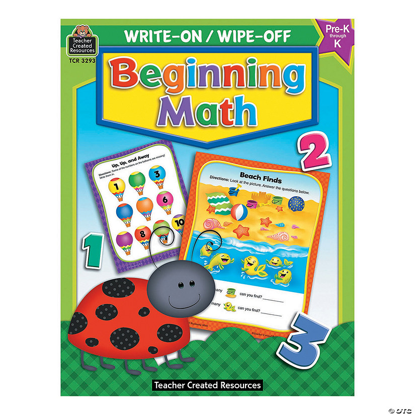 Write On, Wipe Off Beginning Math Book Image