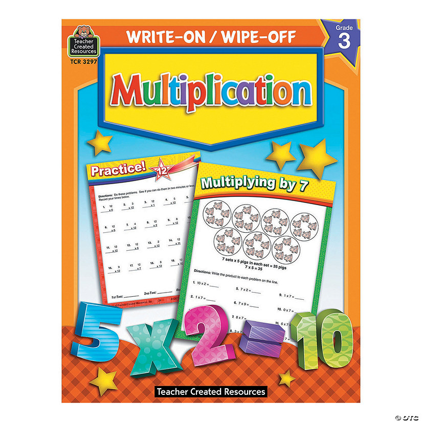 Write On, Wipe Off Multiplication Book Image