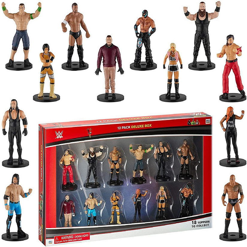 WWE Pencil Toppers 12pk Shinsuke Nakamura Rey Mysterio The Rock Undertaker PMI International Image