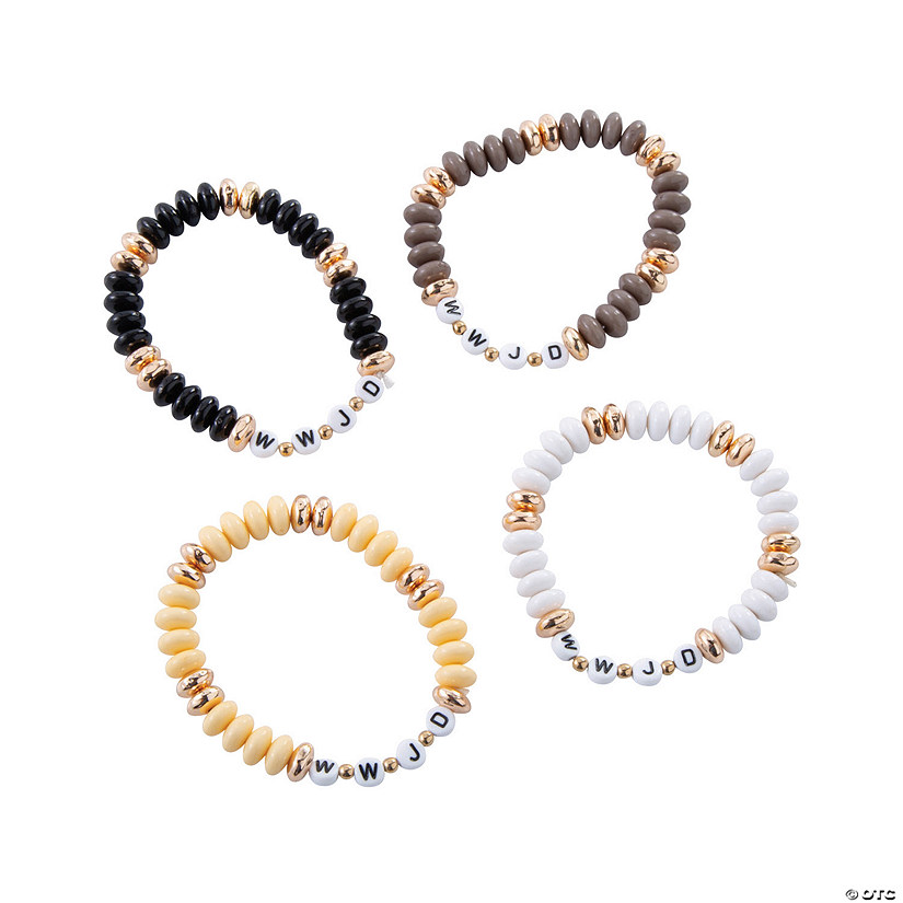 WWJD Bead Bracelets - 24 Pc. Image