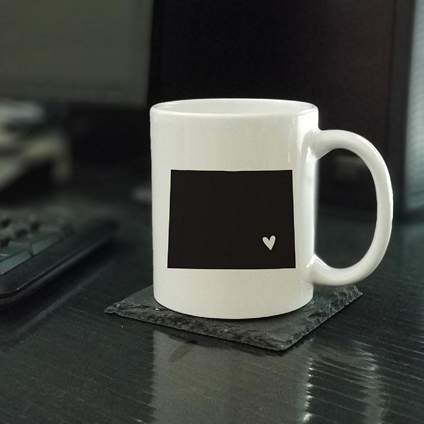 Wyoming State Heart Ceramic Mug Image