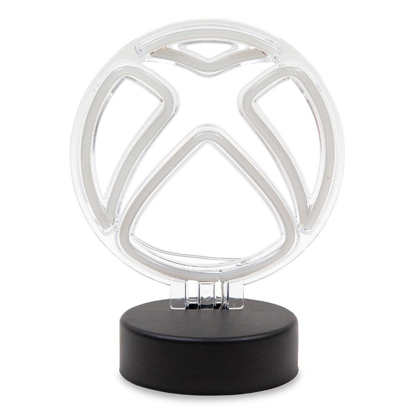 Xbox Logo Battery-Powered White Neon Desk Lamp Light  9 Inches Tall Image