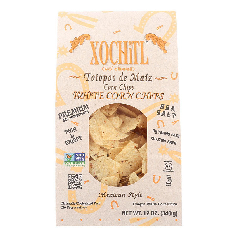 Xochitl Mexican Style Unique White Corn Chips 12 oz Pack of 10 Image