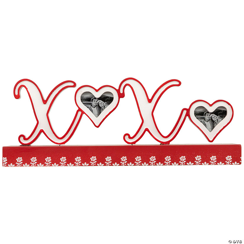 XOXO Valentine's Day Photo Frame Tabletop Decoration - 12" Image