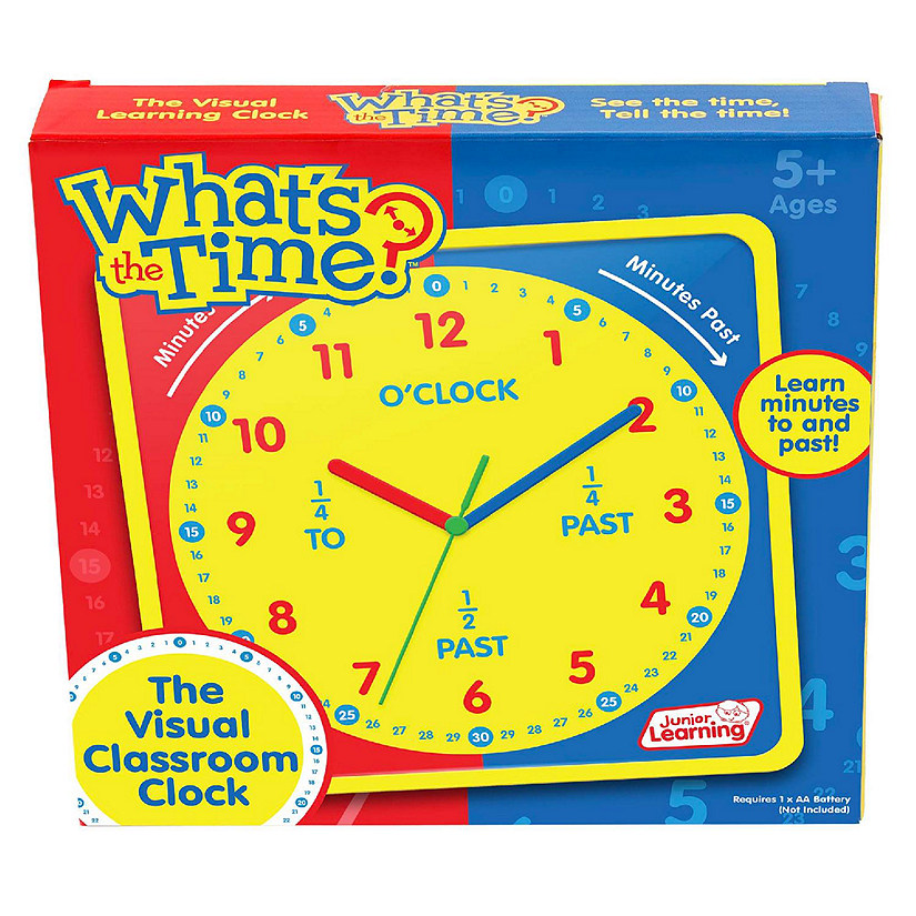 XWhat's The Time Classroom Clock Educational Toy Image