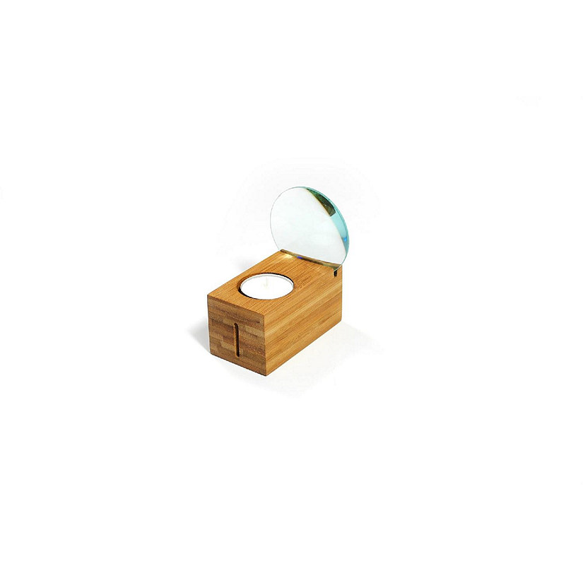 XXD L-578 Zoom Bamboo Natural, Candlelight Tea Light Holder for Wall Use Image
