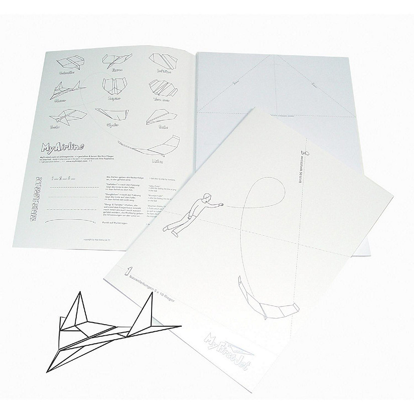 XXD Paper Airplane Instruction Leaflet and Craft Book Double Pack- pu 30 pcs. Image