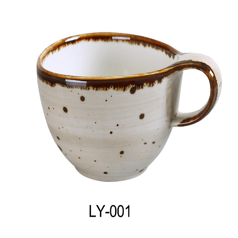 Yanco LY-001 Lyon 4 in. Coffee & Tea Cup&#44; Reactive Glaze - 7 oz - Pack of 36 Image