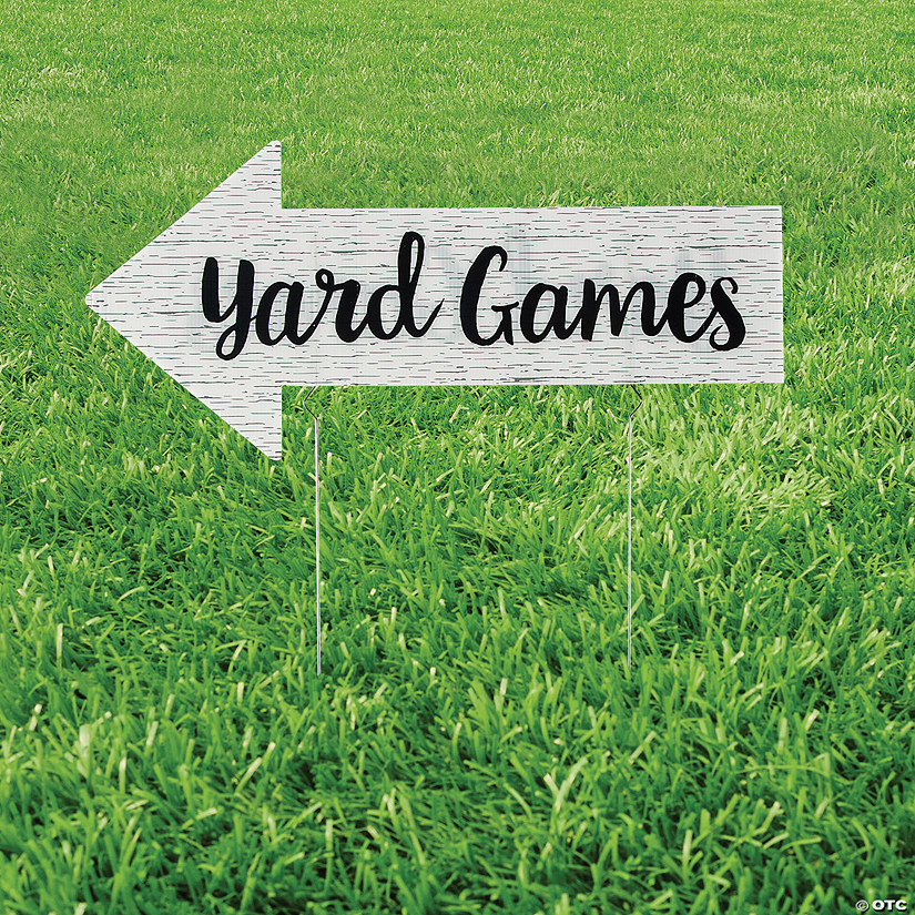 Yard Games Sign Oriental Trading