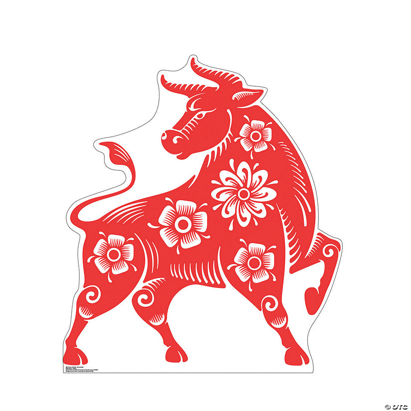 Year of the Ox Chinese New Year Cardboard StandUp