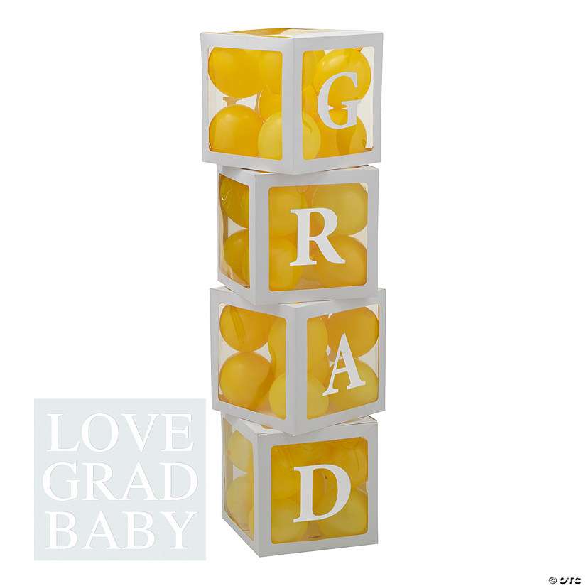 Yellow Balloon Block Boxes Kit - 87 Pc. Image