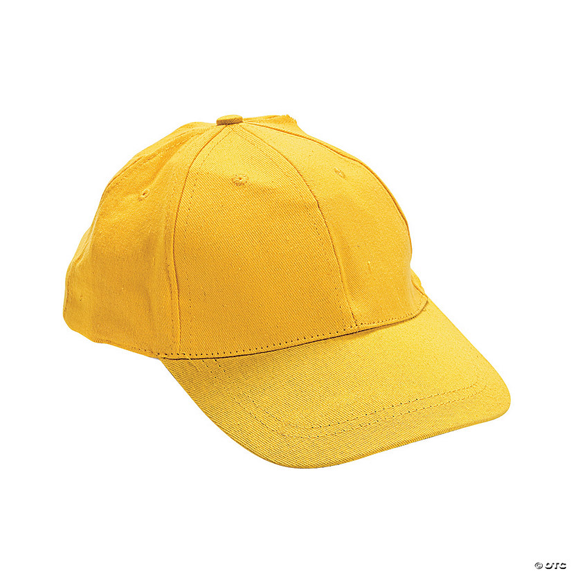 Yellow Baseball Caps - 12 Pc. Image