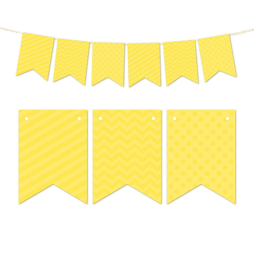 Yellow Bunting Banner 9ft Image