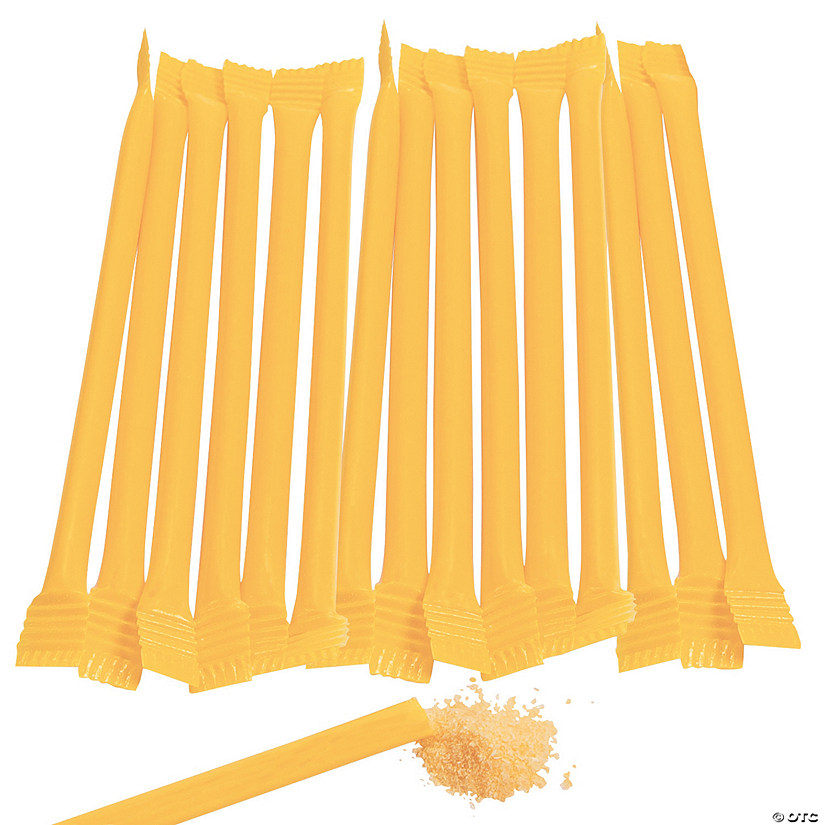 Yellow Candy-Filled Straws - 240 Pc. Image