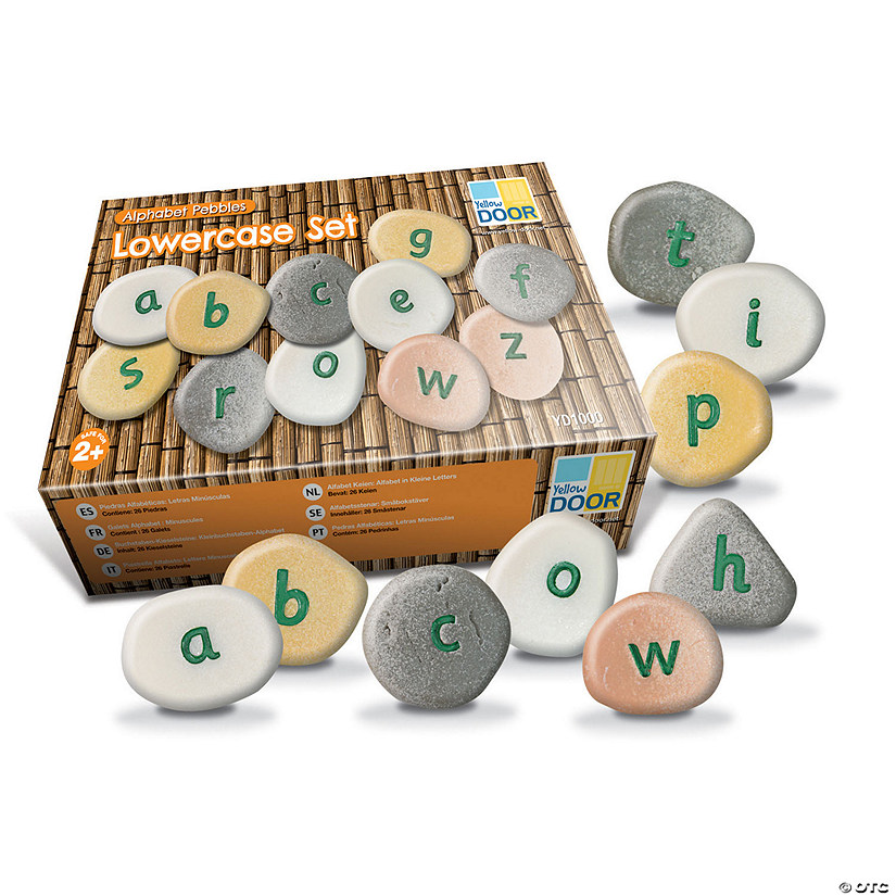 Yellow Door Lowercase Alphabet Pebbles, Set of 26 Image