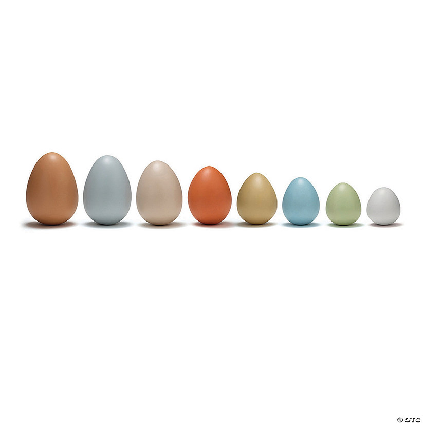 Yellow Door Size-Sorting Eggs, Set of 8 Image
