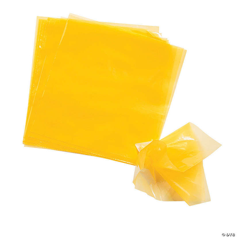 Yellow Float Pomps - 100 Pc. Image