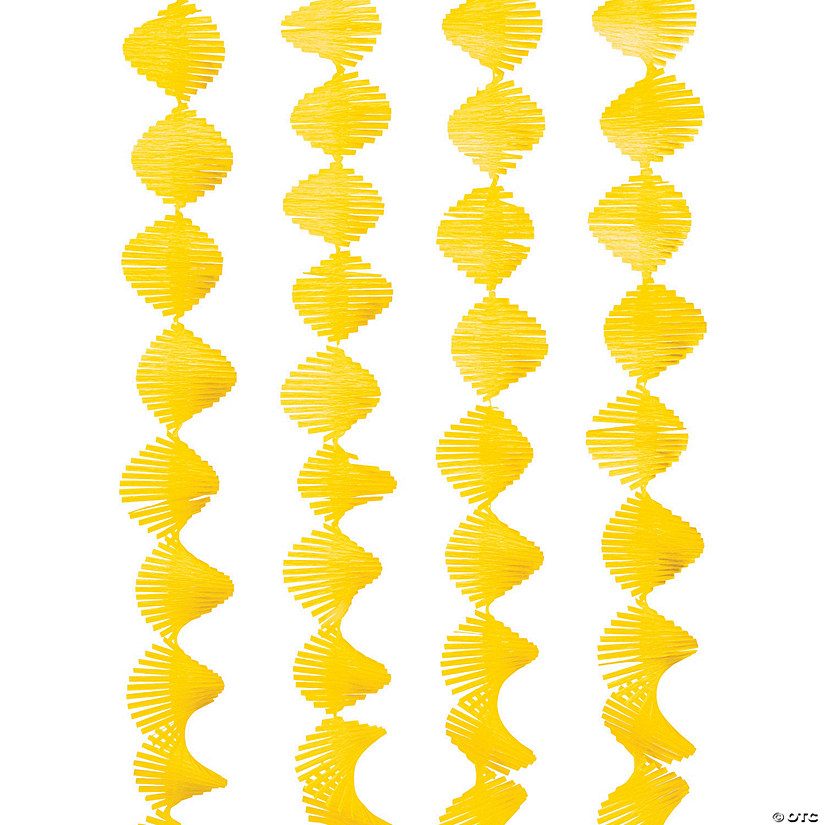 Yellow Fringe Paper Streamer Image