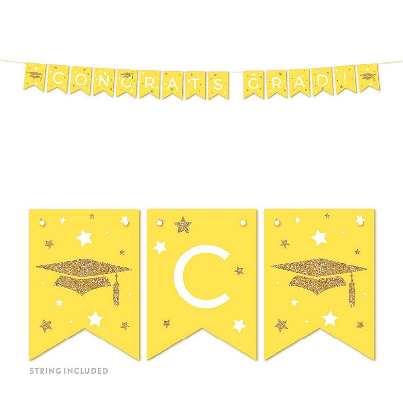 Yellow Gold Congrats Grad 5ft Image