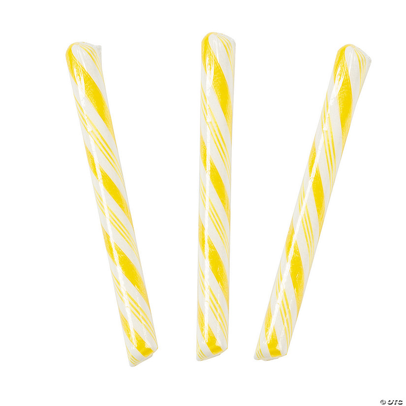 Yellow Hard Candy Sticks - 80 Pc. Image