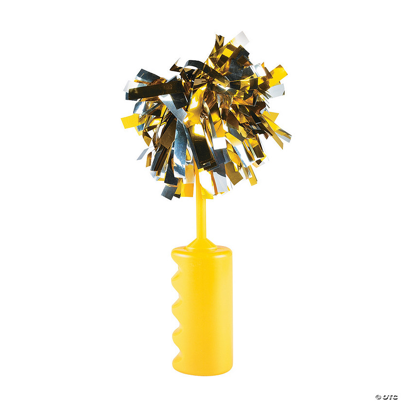 Yellow Noisemaker Rattles with Pom Discontinued