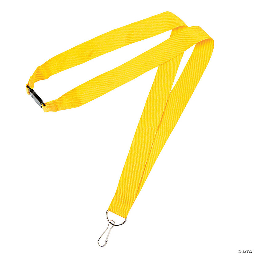 Yellow Nylon Lanyards Oriental Trading