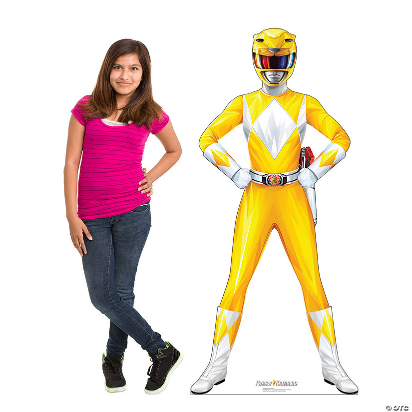 Yellow Power Ranger Life-Size&#160;Cardboard&#160;Cutout Stand-Up Image