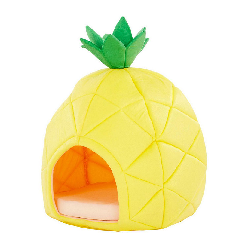 Ymlgroup Modern Decorative Pineapple Pet Bed House - Medium, Yellow Image