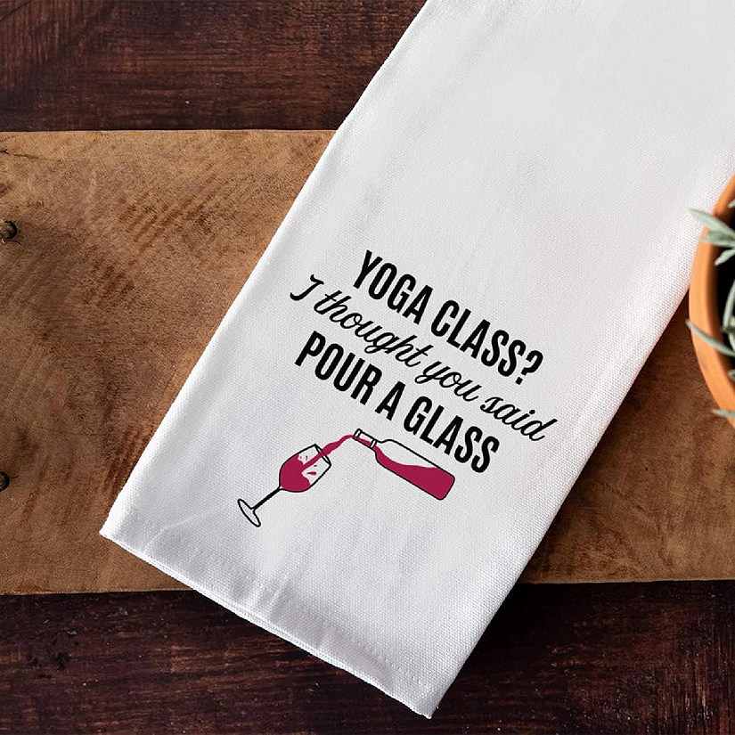 Yoga Class Kitchen Towel, 1 Pack Image