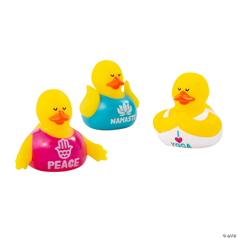 Yoga Rubber Ducks - 12 Pc. Image