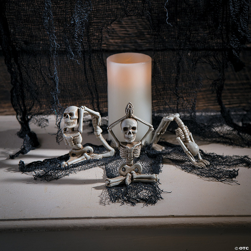 Yoga Skeletons Halloween Decoration Image