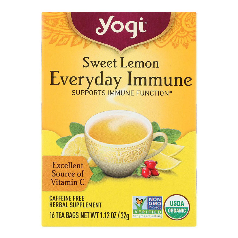 Yogi - Tea Lemon Evdy Immune - Case of 6-16 BAG Image