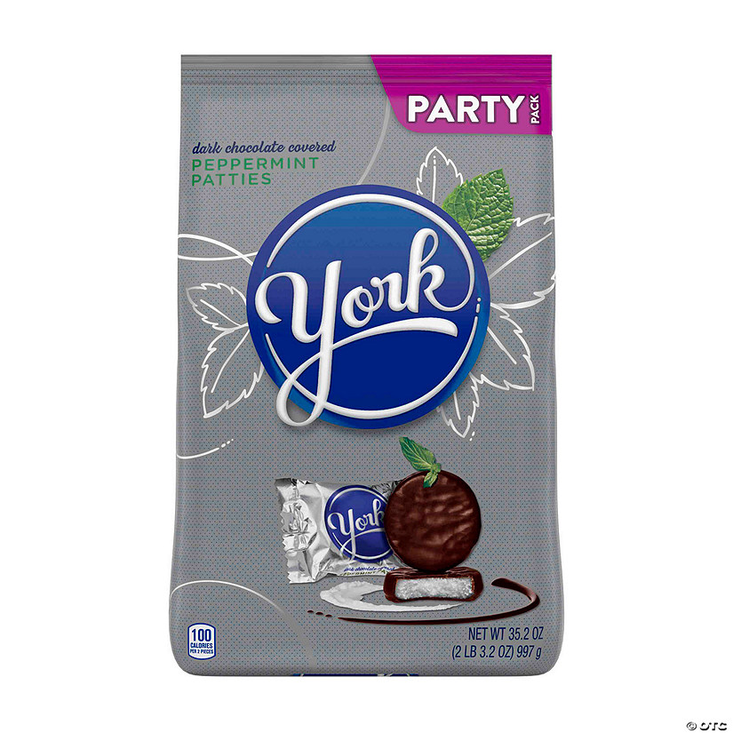 YORK Dark Chocolate Peppermint Patties Candy, 35.2 oz | Oriental Trading