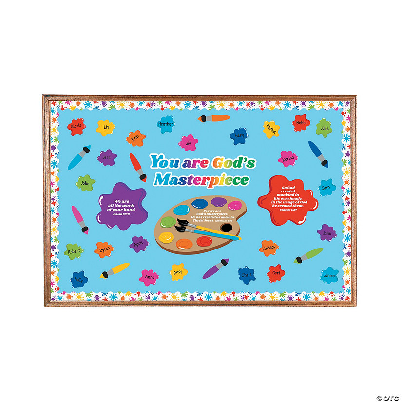 You Are God&#8217;s Masterpiece Bulletin Board Set - 51 Pc. Image