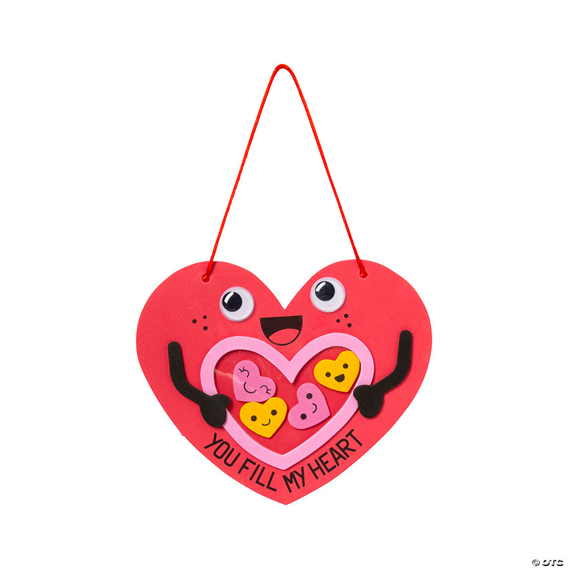 You Fill My Heart Valentine Craft Kit - Makes 12 Image