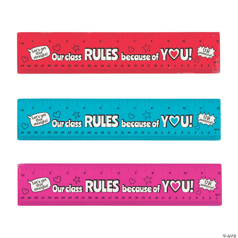 You Rule Valentine Rulers - 12 Pc. Image