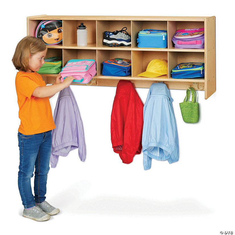 Young Time 10 Section Wall Mount Coat Locker Image