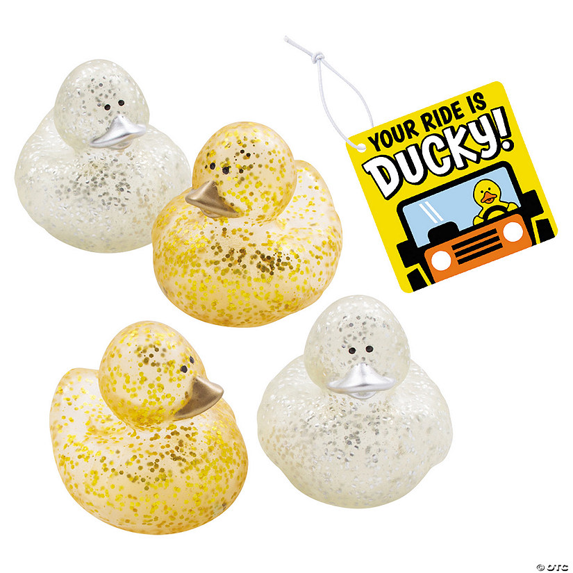 Your Ride is Ducky Gold & Silver Glitter Kit for 12 Image