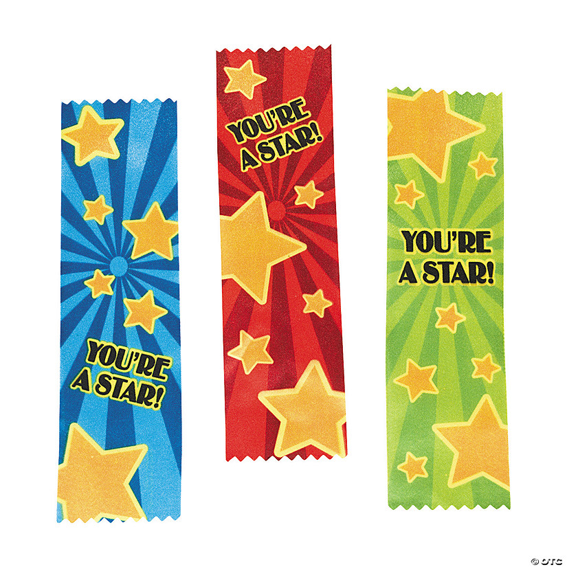 &#8220;You're A Star!&#8221; Ribbons - 12 Pc. Image