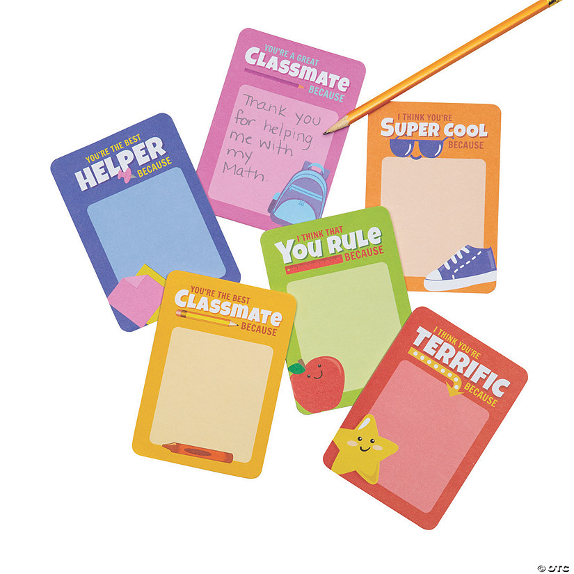 You're the Best Classmate Notepads - 6 Pc. Image