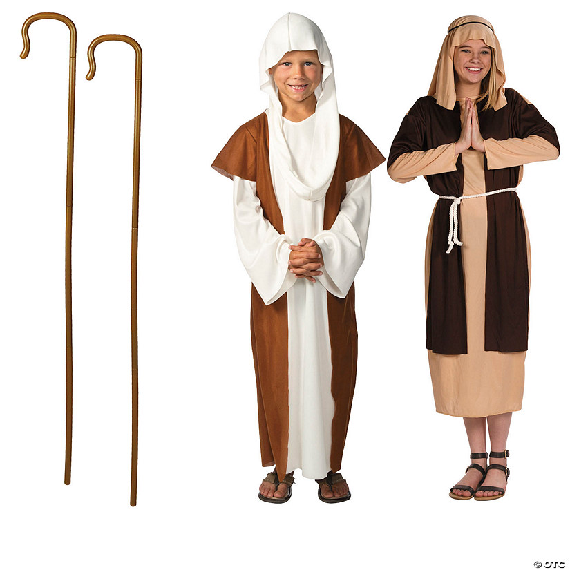 Youth Large Shepherd Costume Kit with Props