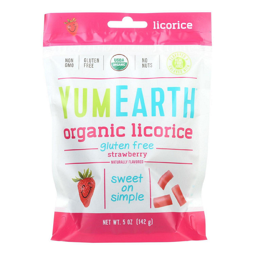 Yumearth Organics Soft Eating, Strawberry Licorice 5 oz, Pack of 12 Image